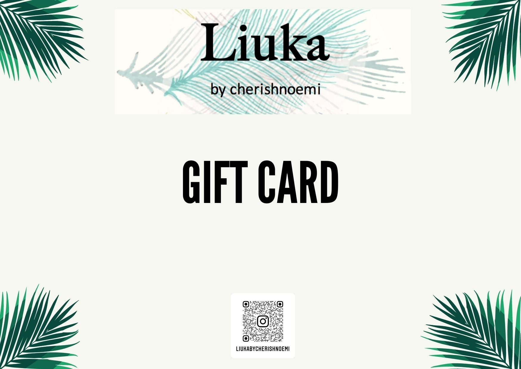 Liuka Gift Card